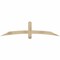 Ekena Millwork Bellingham Rough Sawn Timber Gable Bracket, Douglas Fir, 72"W x 18"H x 4"D x 4"F, 6/12 Pitch GBW072X18X0404BEL00RDF - alternate 1